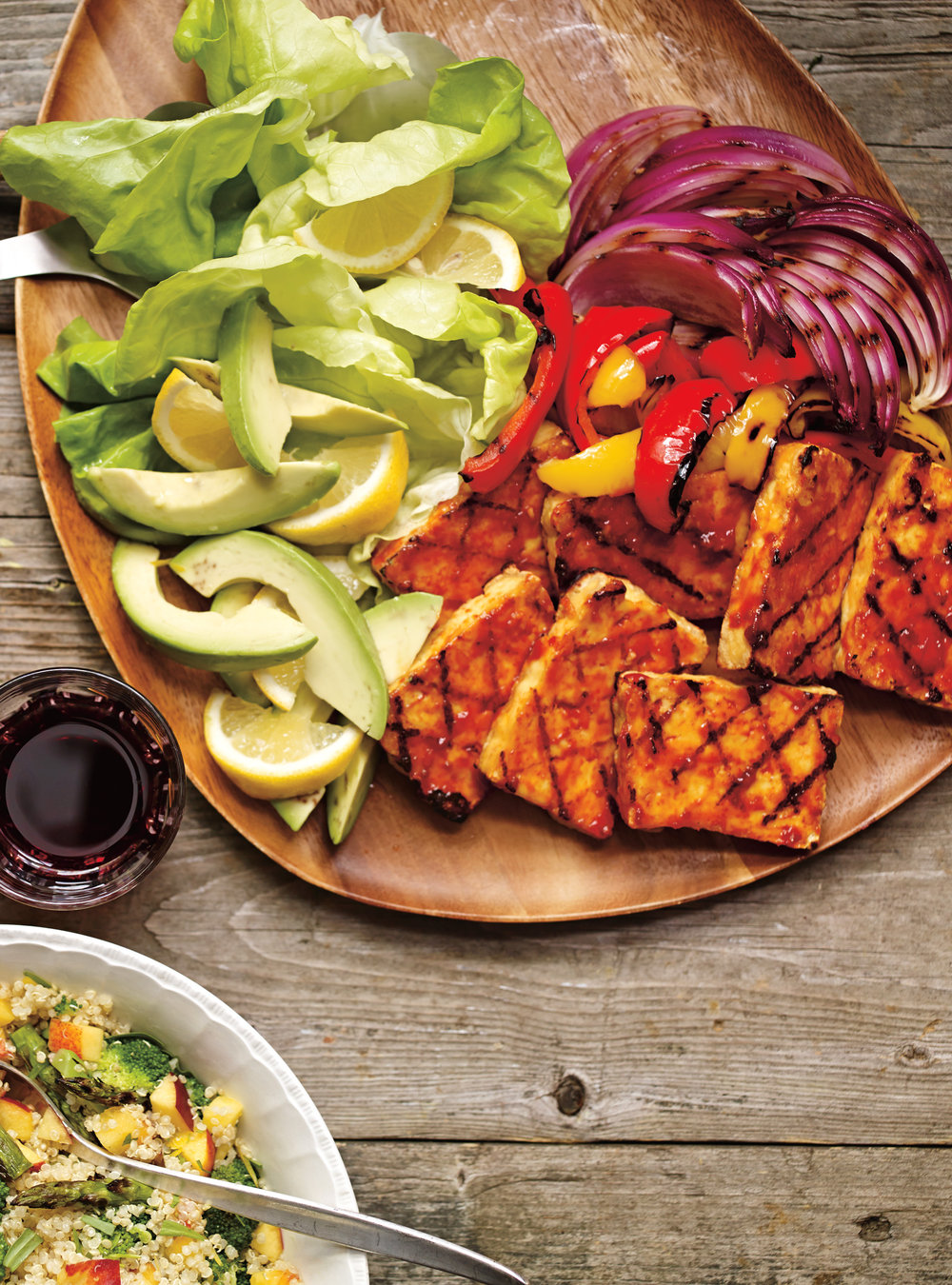 Grilled Tofu with Barbecue Sauce