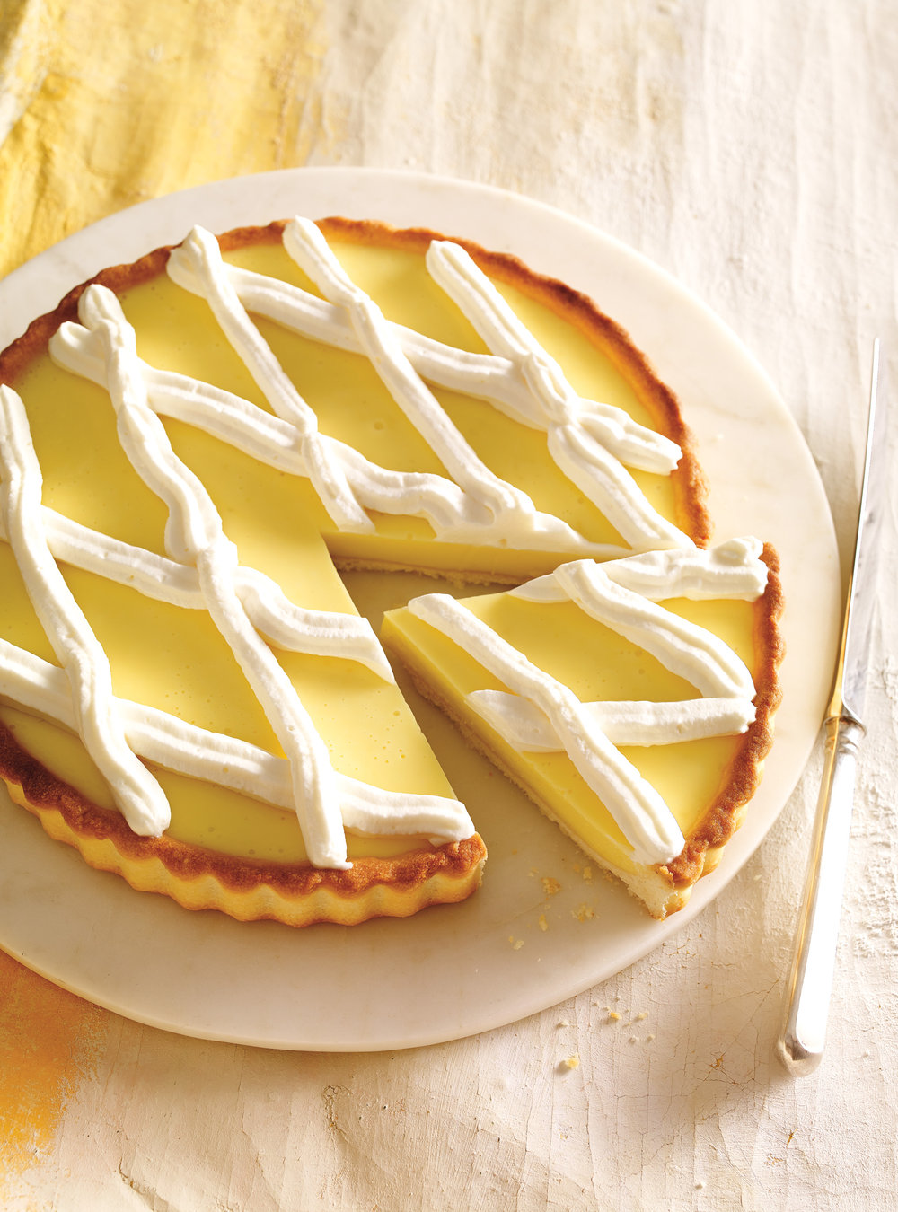 Tarte au citron sans oeufs