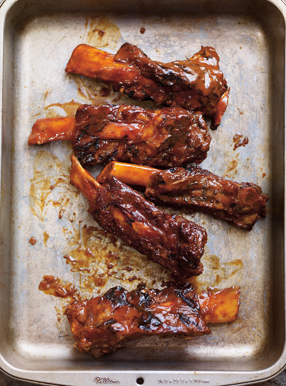 Côtes levées de boeuf au cola et au barbecue