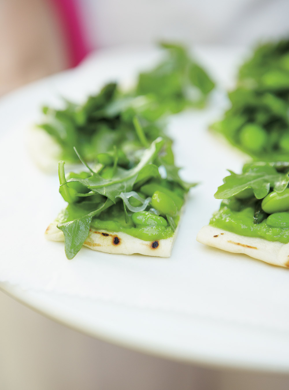 Grilled Pita with Green Vegetables 