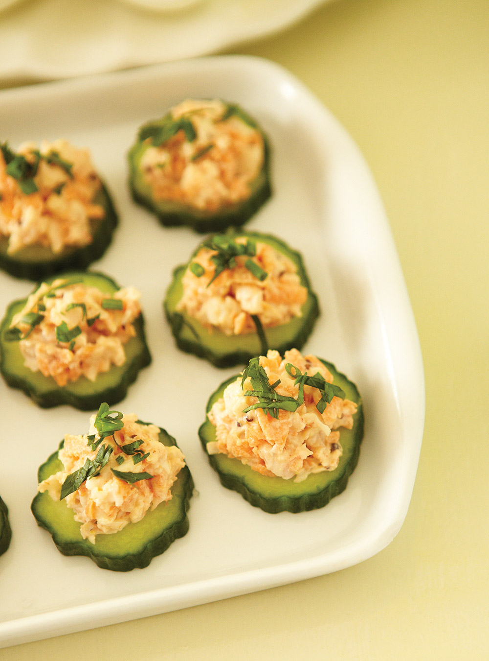 Shrimp on Cucumber Hors D’oeuvres