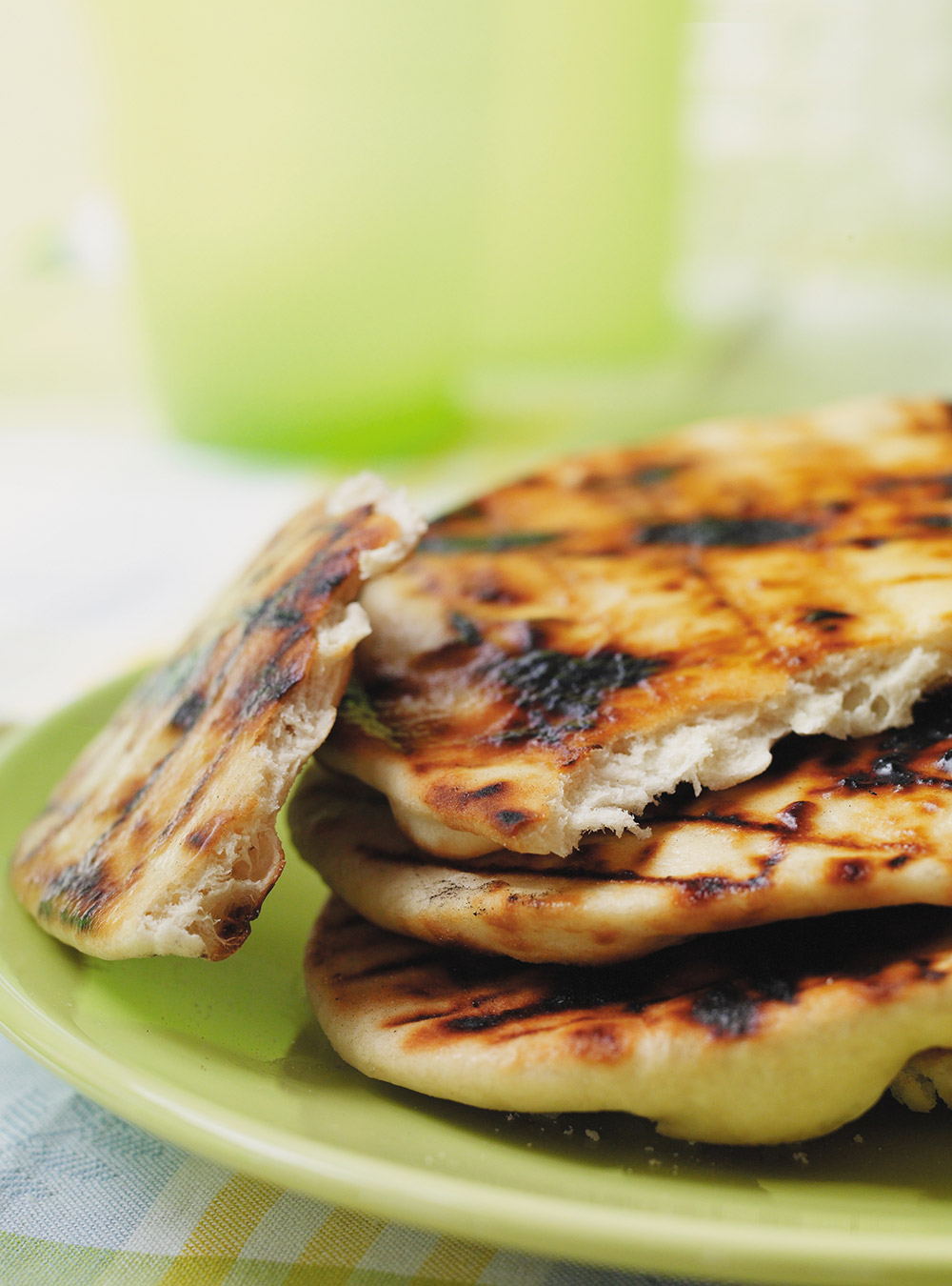 Pain naan au barbecue