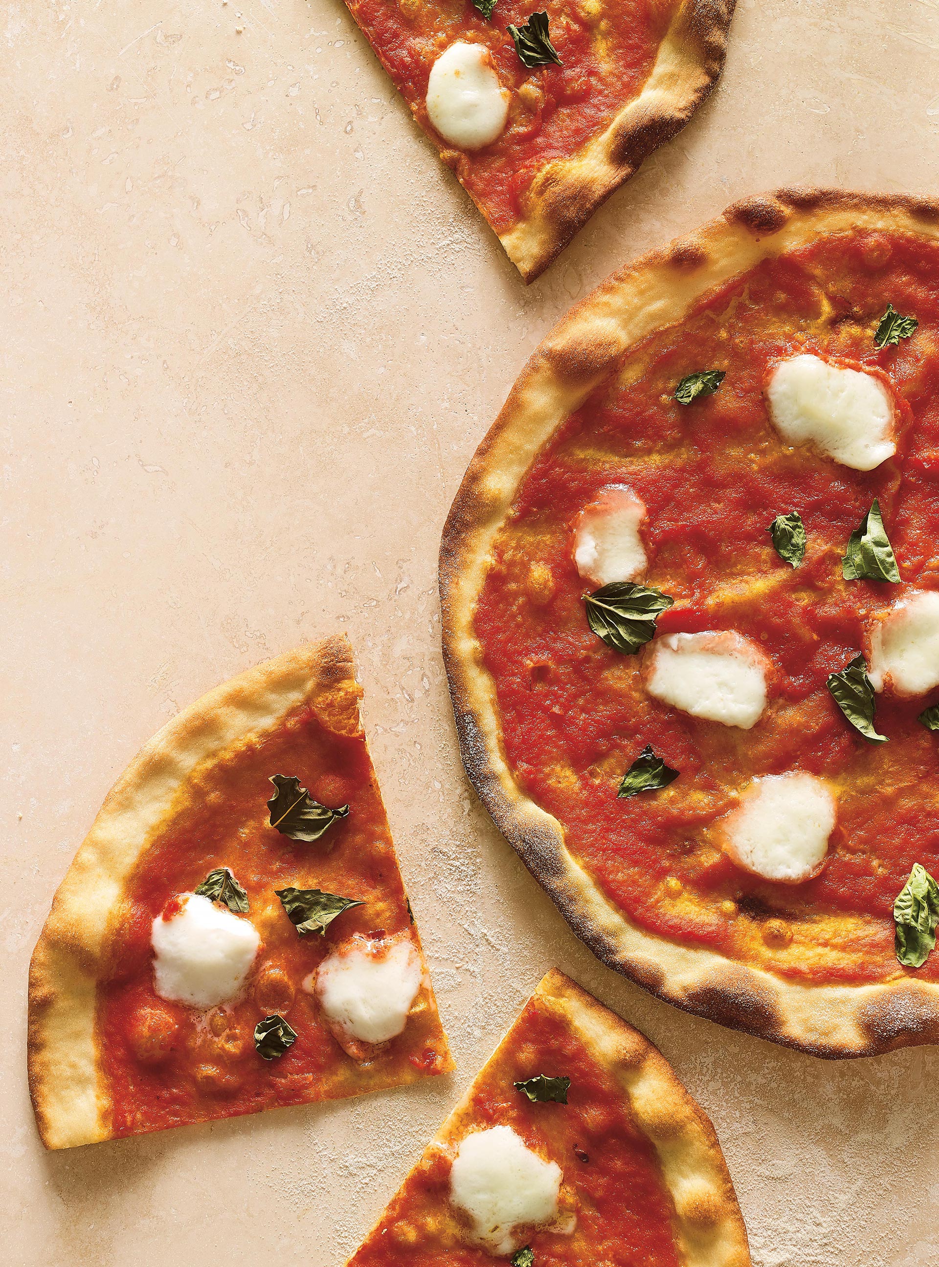 Thin-Crust Margherita Pizza