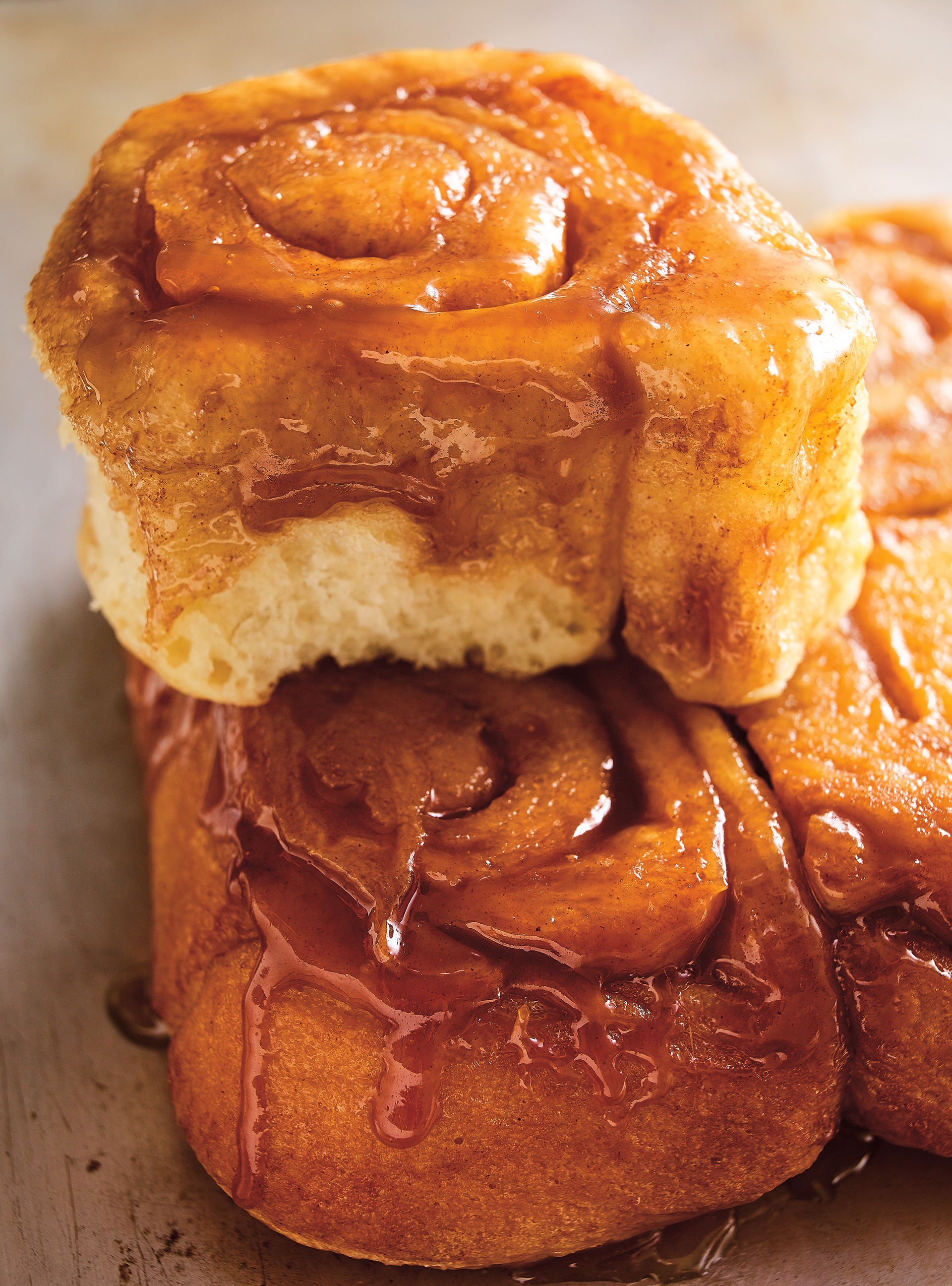 Brioches renversées au caramel