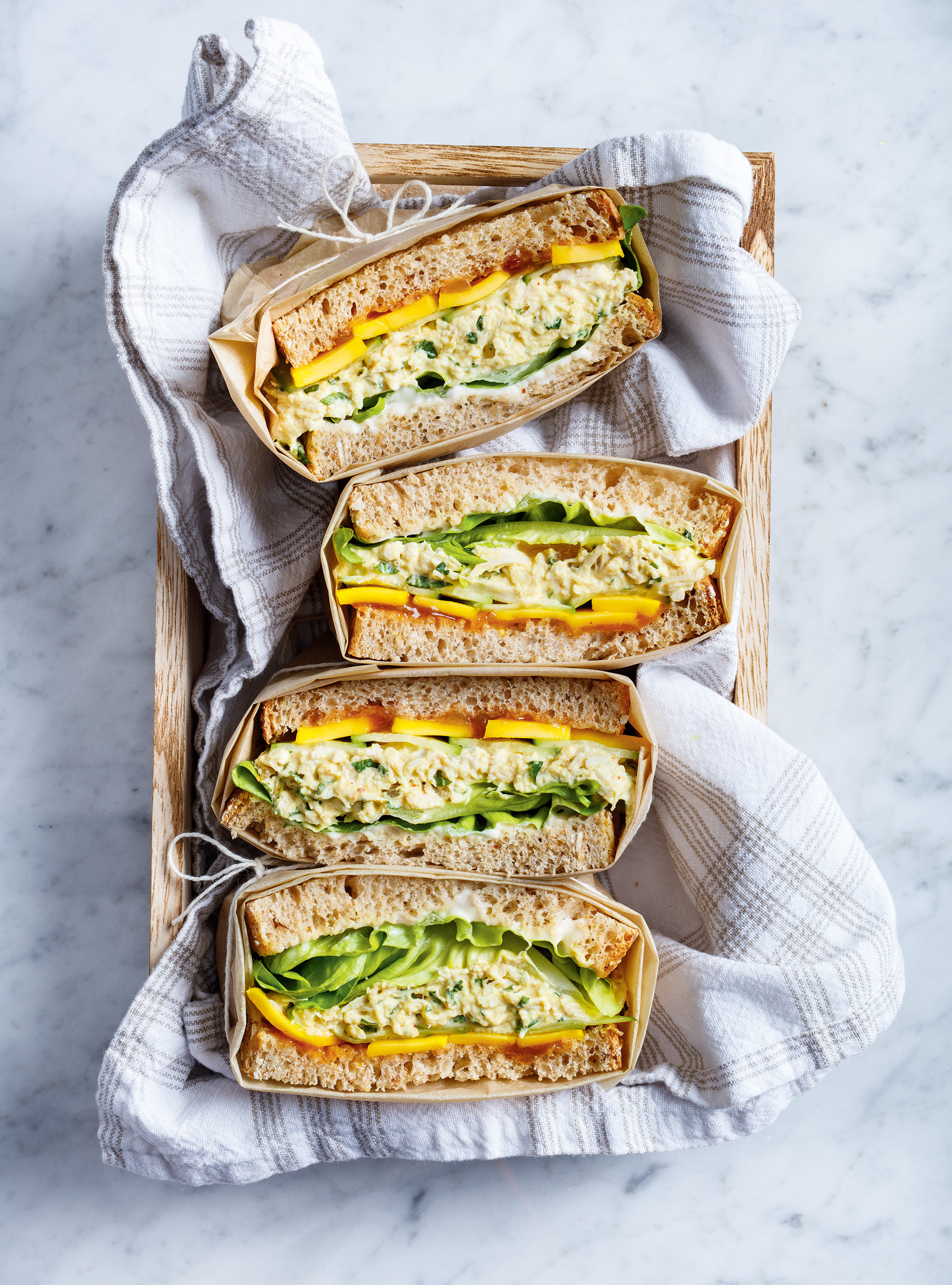 Mango Chicken Salad Sandwich