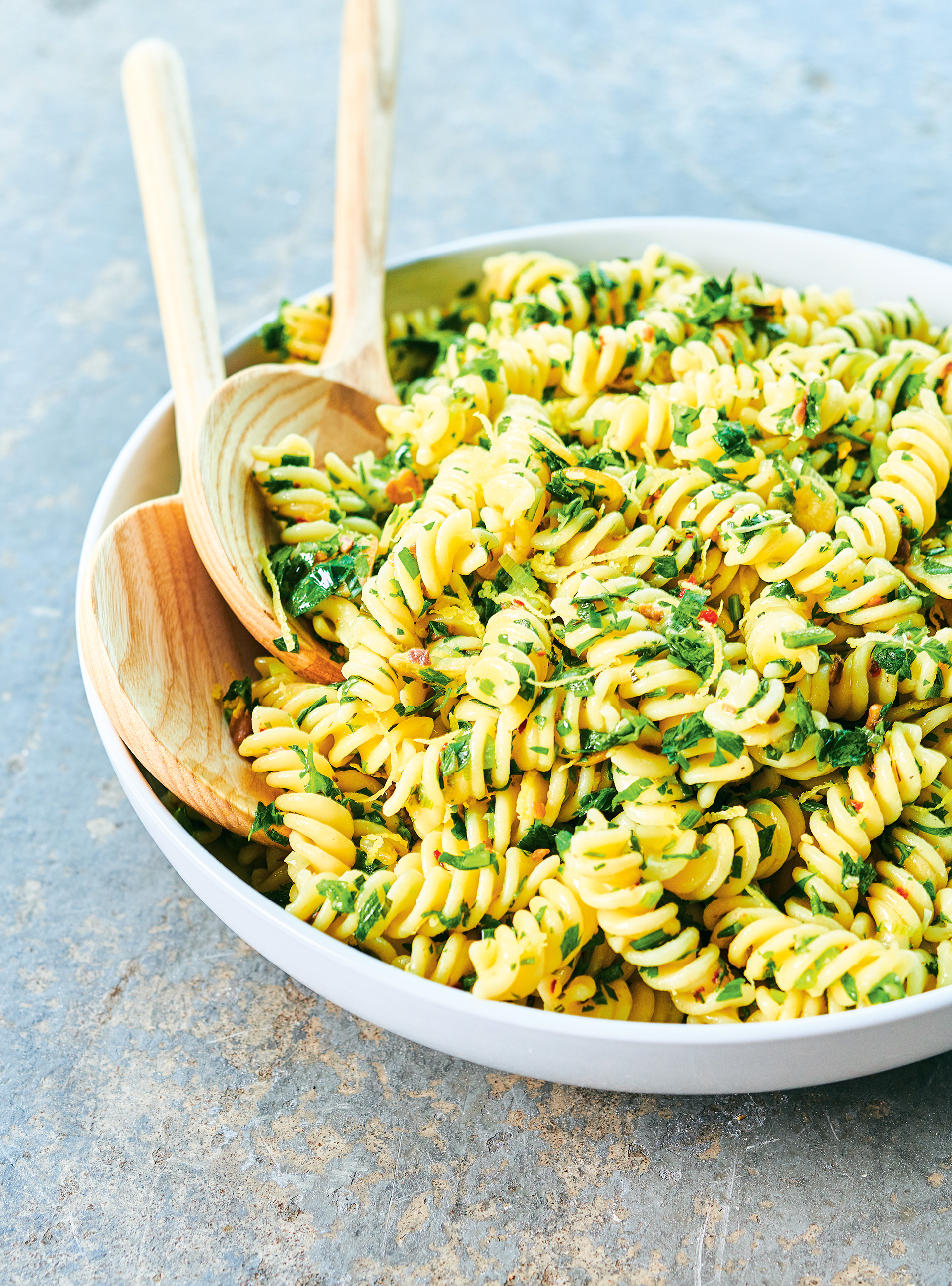 Garlic, Lemon and Anchovy Pasta Salad