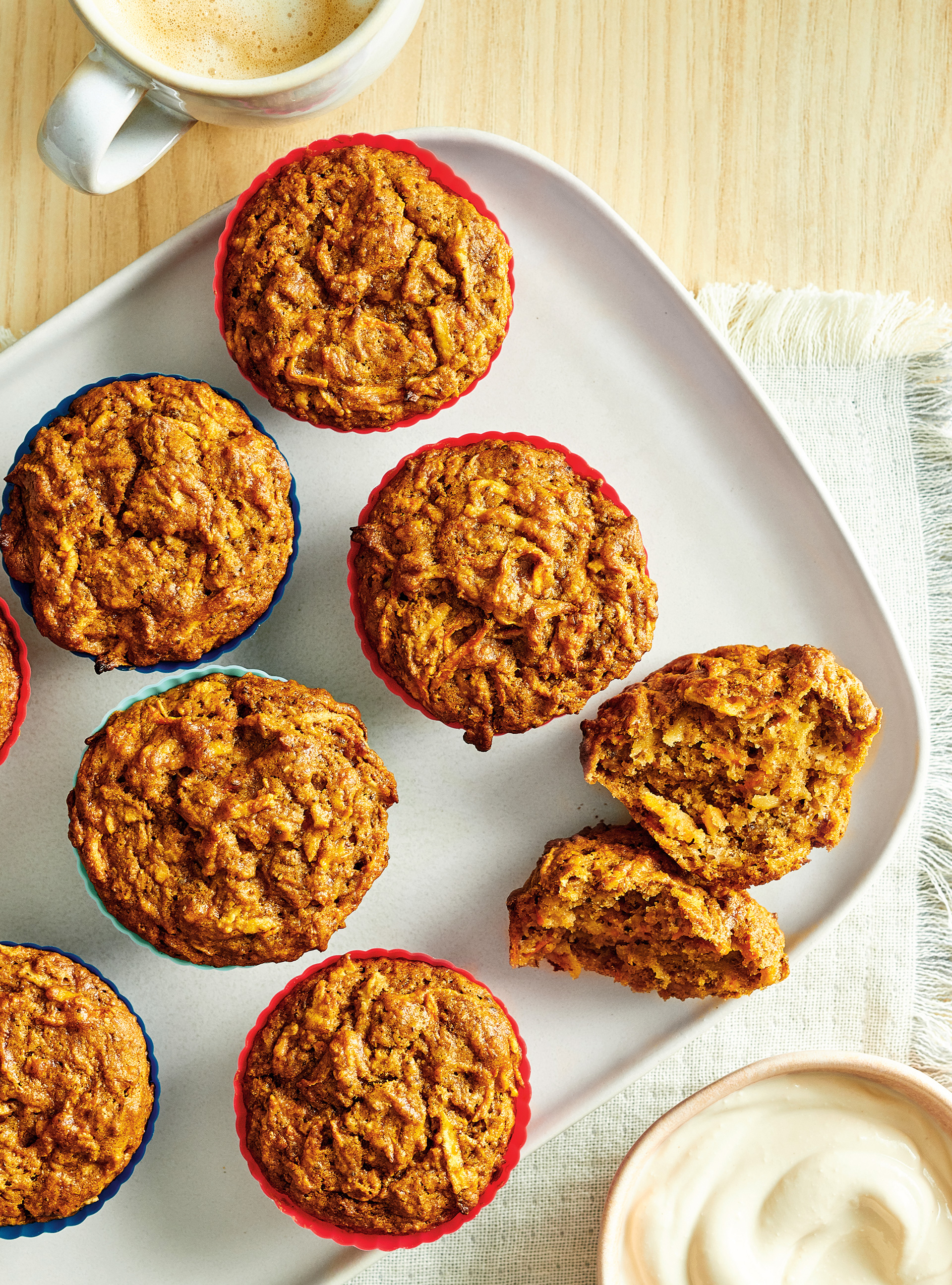 Muffins végétaliens aux pommes et aux carottes