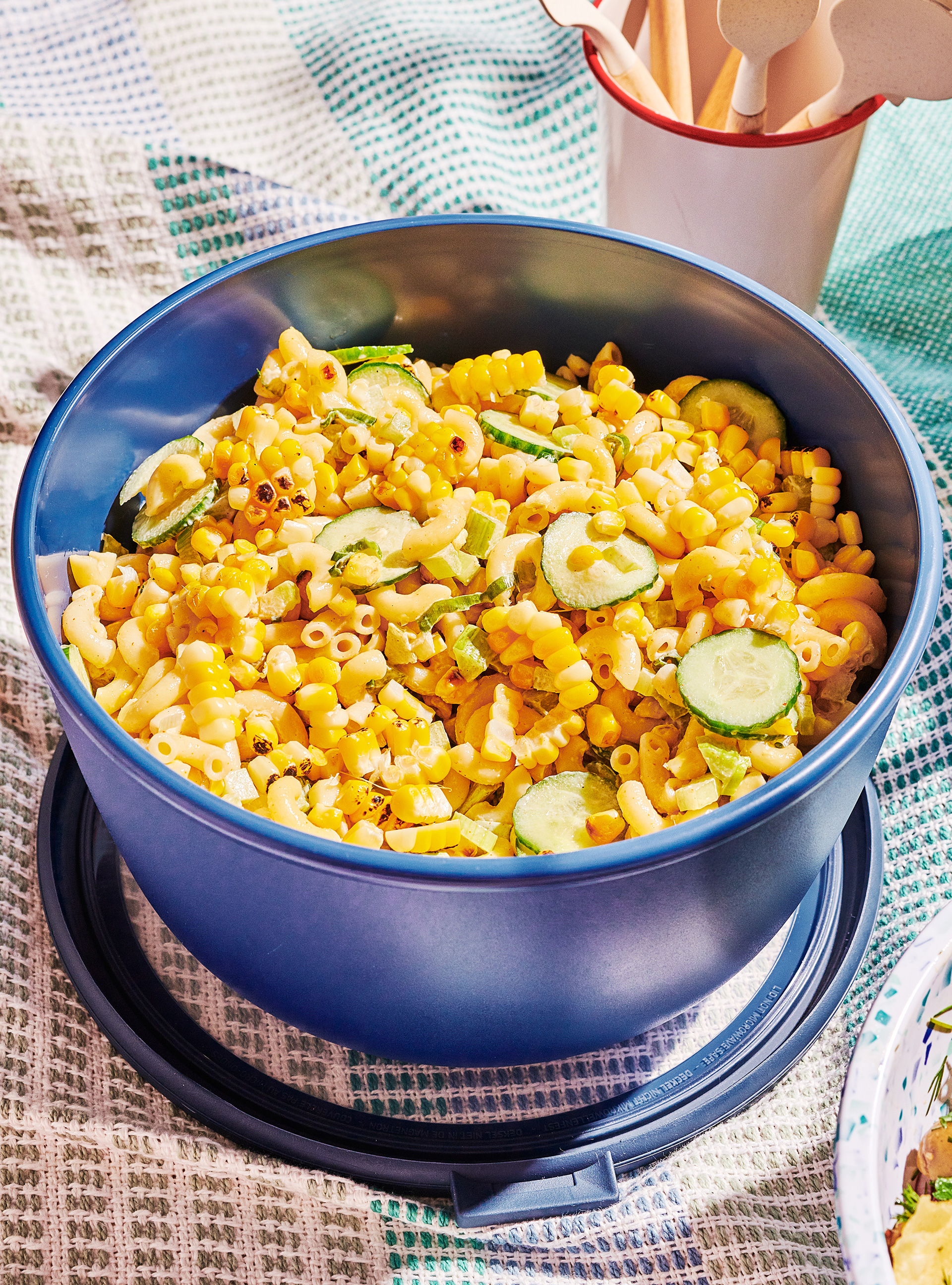 Creamy Macaroni and Grilled Corn Salad