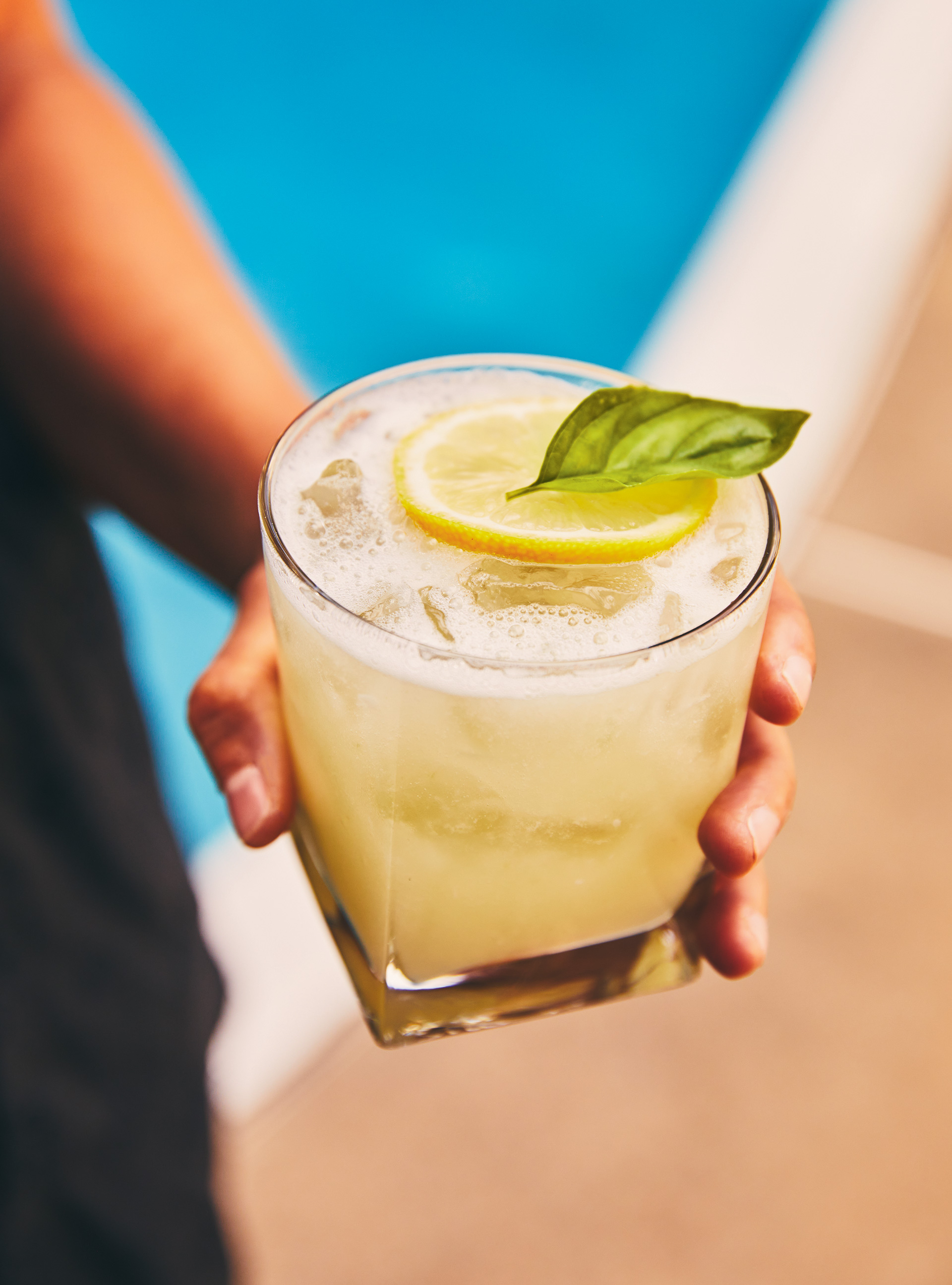 Lemon-Basil Gin Sour