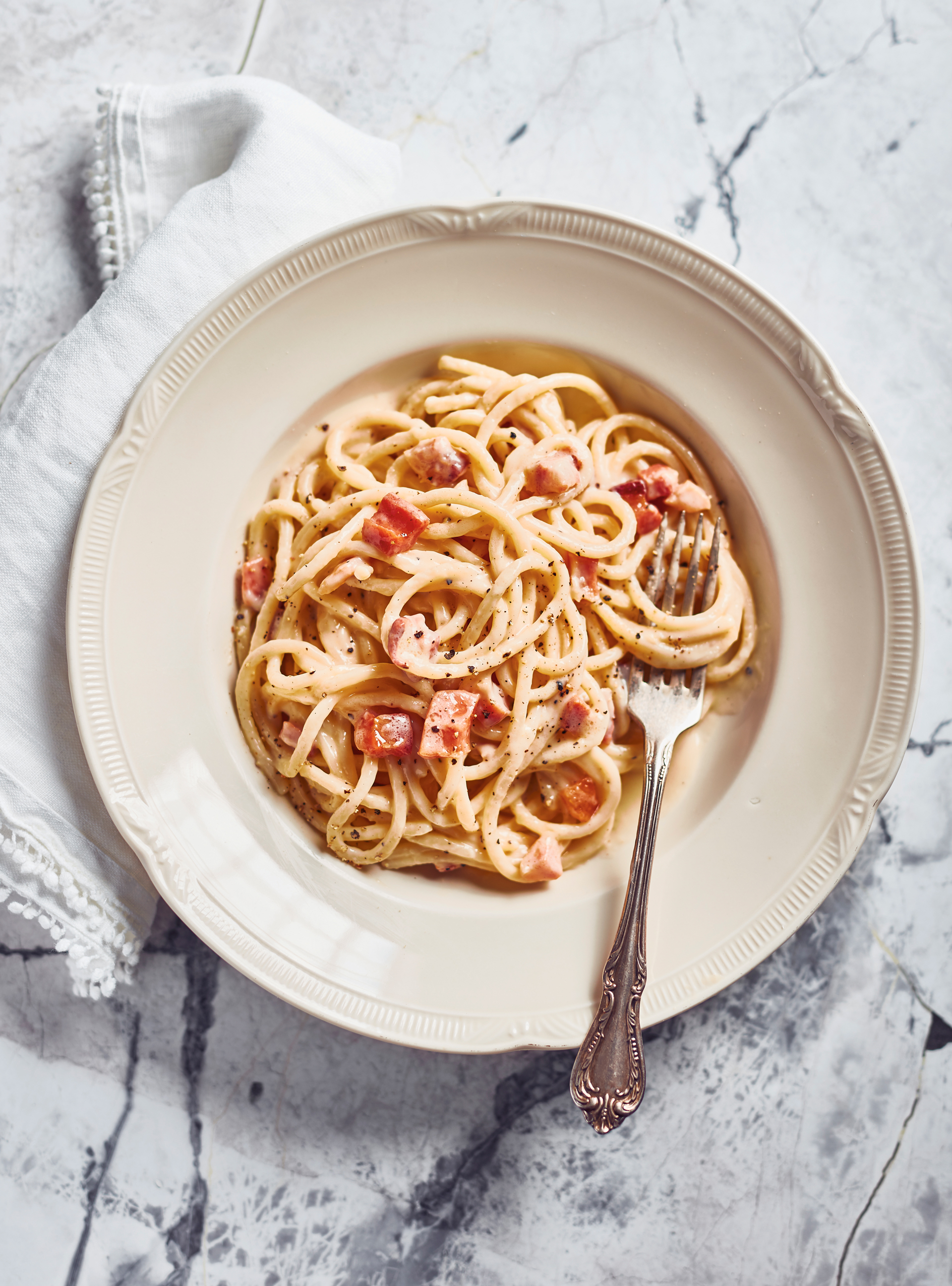 Pâtes carbonara (les meilleures)