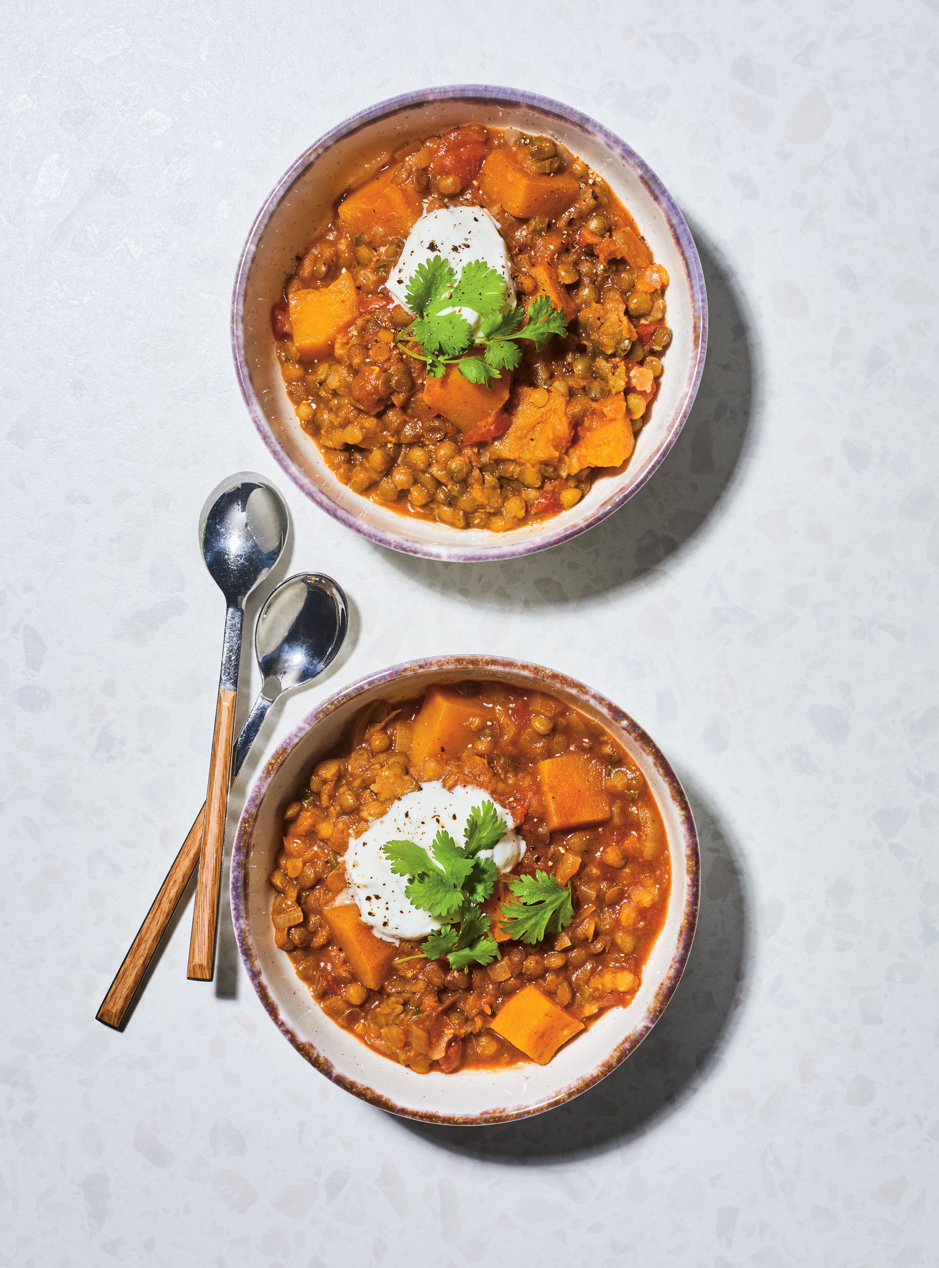 Cari de lentilles et de courge à l’autocuiseur