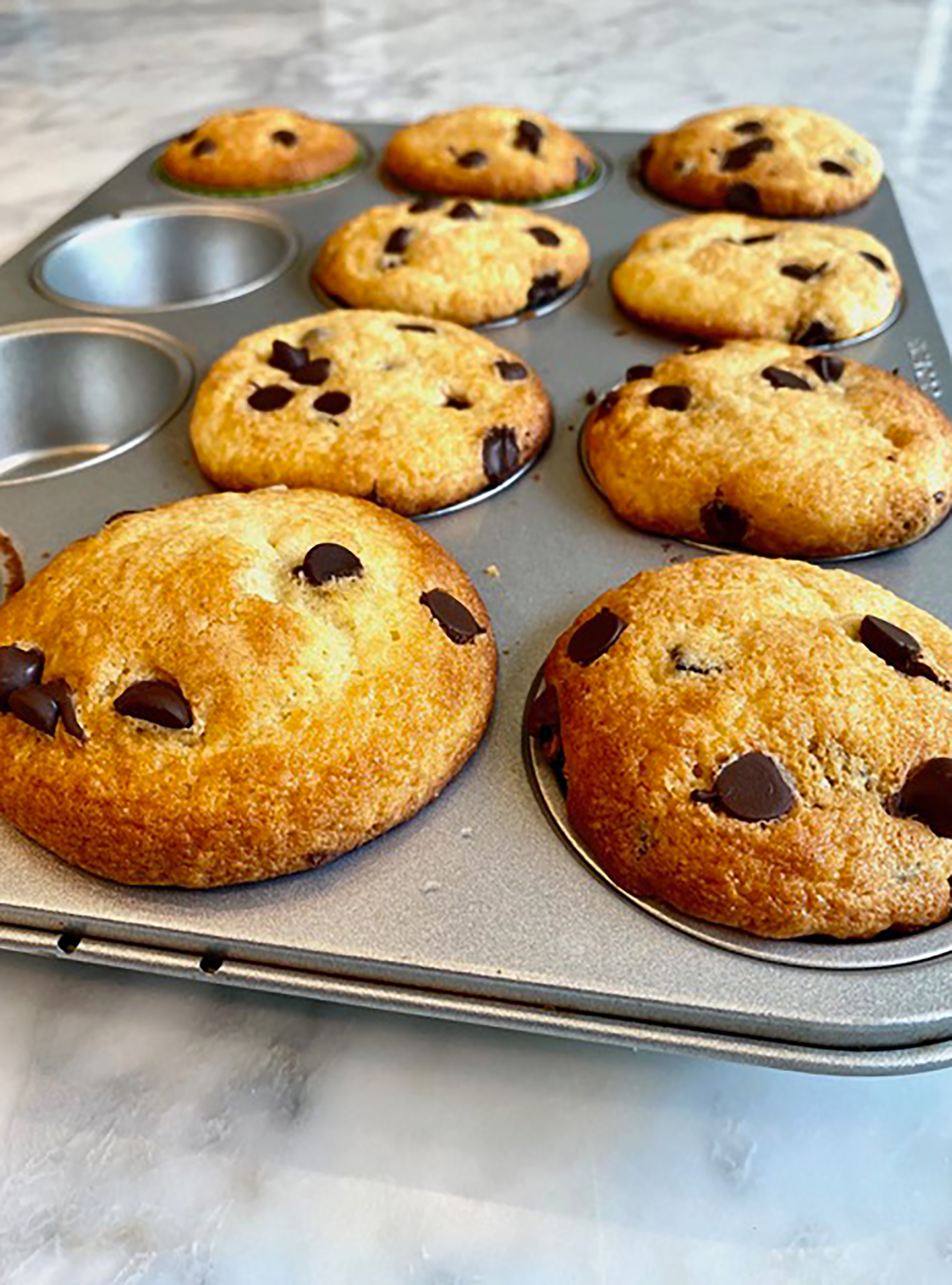 Muffins aux pépites de chocolat