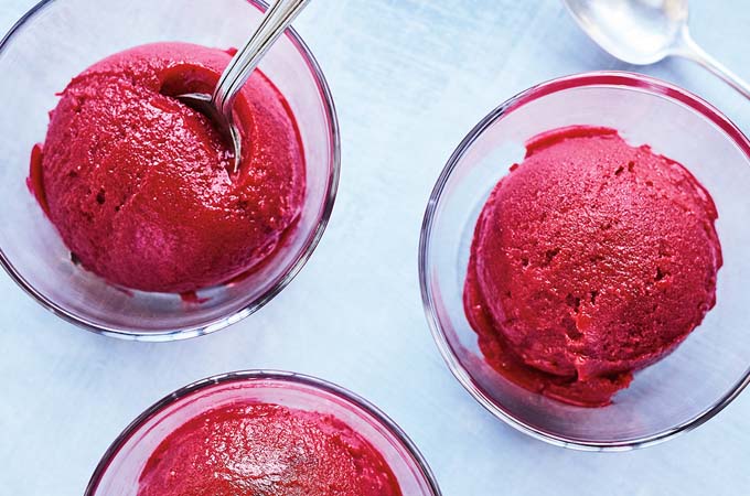 Sorbet à la framboise