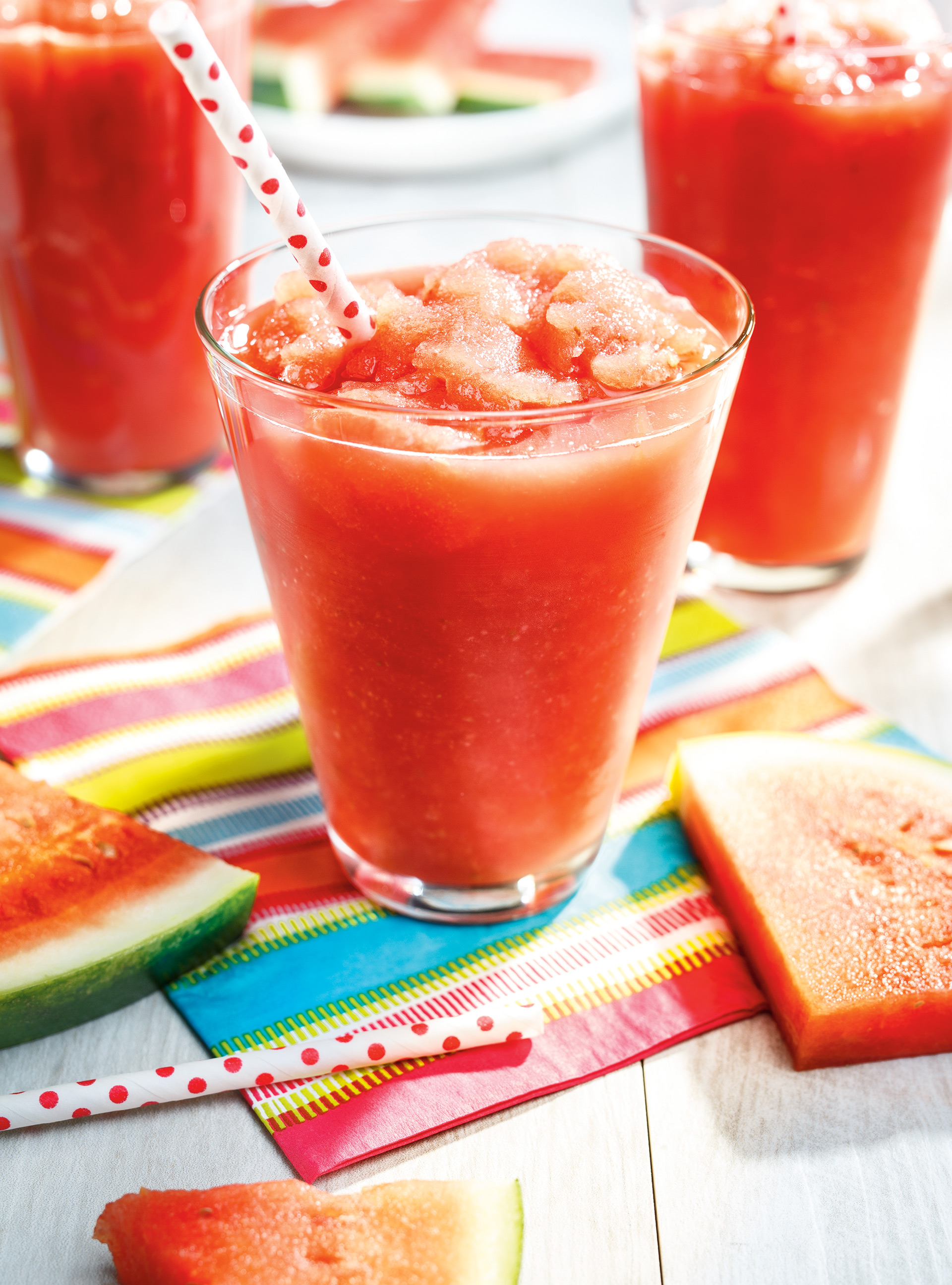 Slush à la limonade  et au melon d’eau