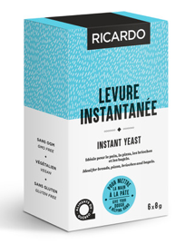 Levure instantanée RICARDO 6 sachets de 8 g